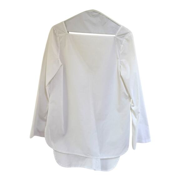 KHAITE Tops - Khaite Cotton Poplin Blouse in White Size S